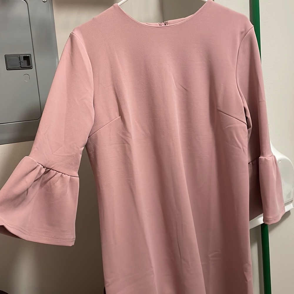 Dusty rose shift dress